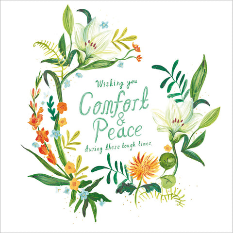Wishing You Comfort & Peace Card