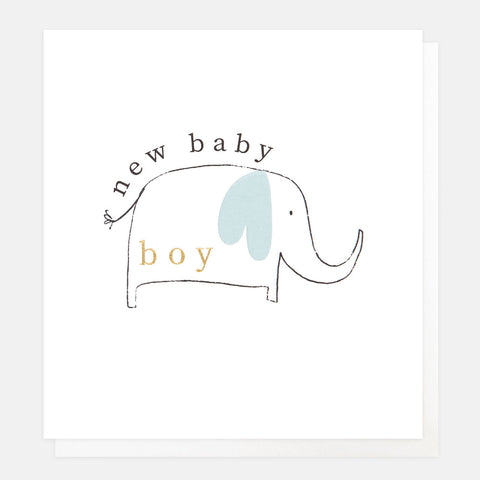 New Baby Boy Greetings Card