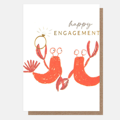 Happy Engagement Lobsters