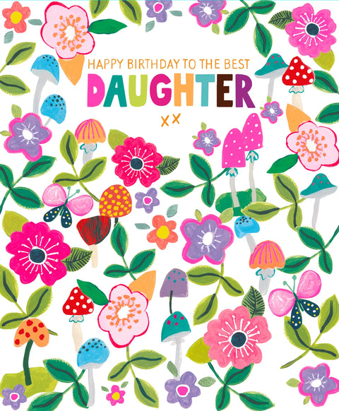 Large Best Daughter Birthday Card