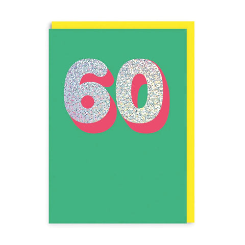 Shiny 60th Birthday Card