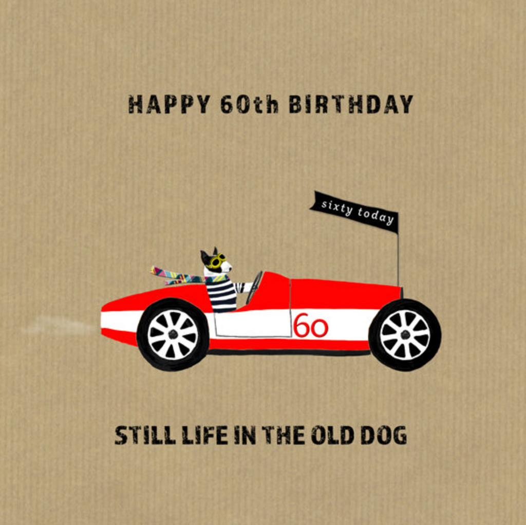 60th Birthday Old Dog Card