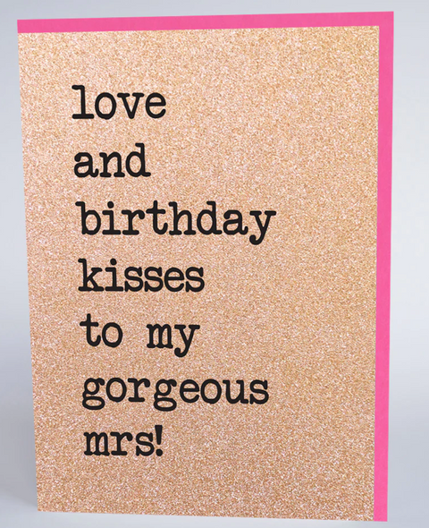 Gorgeous Mrs Birthday Card
