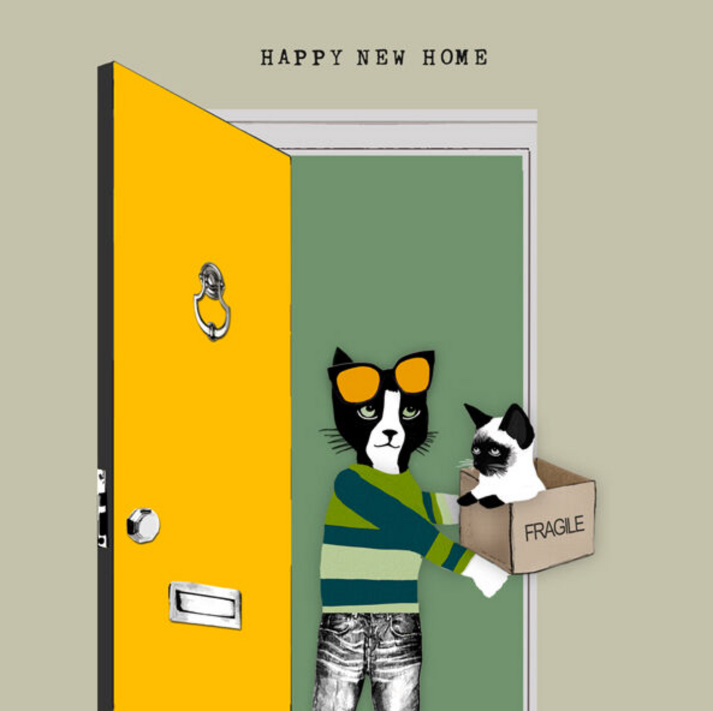 Happy New Home - Cats Card