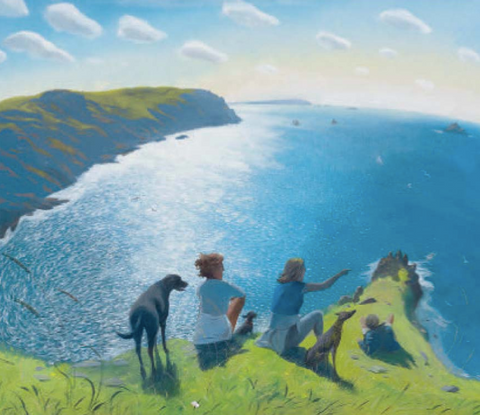 On The Cornish Cliffs By Nicholas Hely Hutchinson