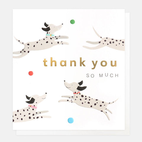Thank You So Much Dogs Card