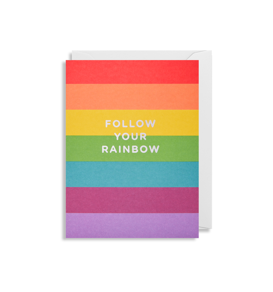 Follow Your Rainbow Mini Card
